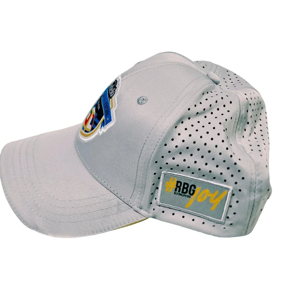 Modelo Gray La Cerveza Del Futbol Perforated Snapback Hat OSFM Soccer Beer Cap